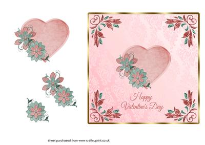 Valentine Heart Card Front
