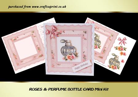 Roses & Perfume Bottle Card