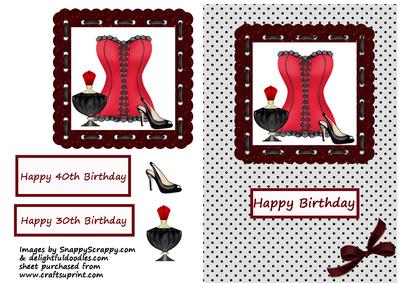Red Corset 30th/40th Birthday