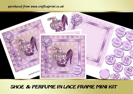 Shoe & Perfume in Lace Frame Mini Kit