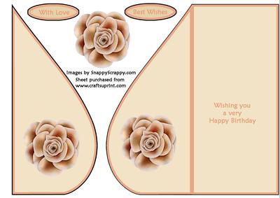 Peach Rose Teardrop