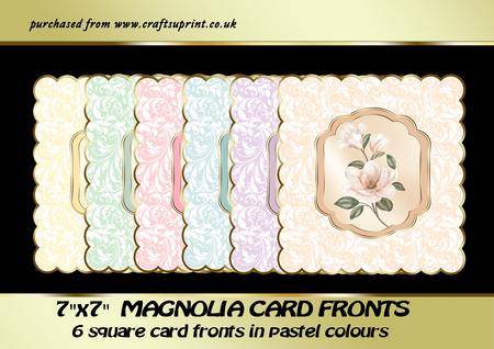 7x7inch Magnolia Card Fronts
