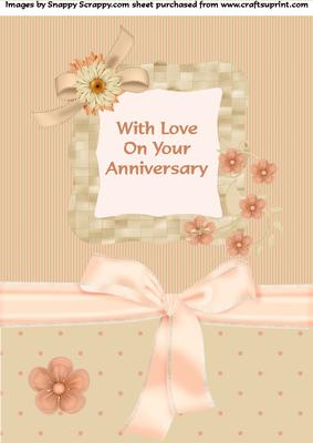 Peach & Beige Anniversary