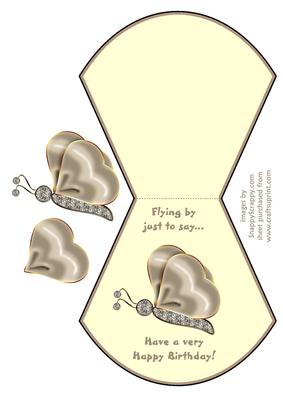 Butterfly Wobble Card