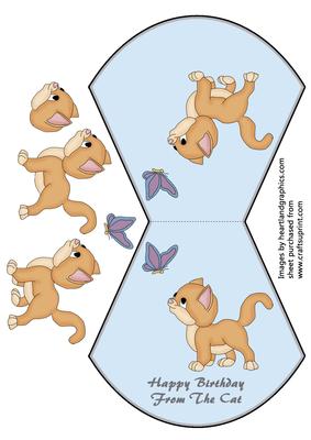 Kitten Wobble Card - from the Cat