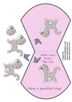 Kitten Wobble Card - from the Cat 2