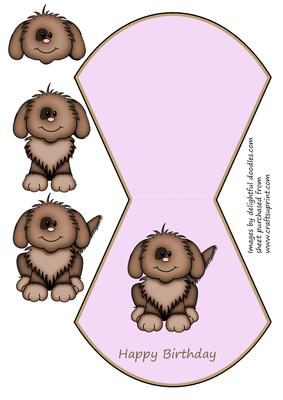 Puppy Wobble Card