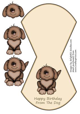 Puppy Wobble Card - from the Dog