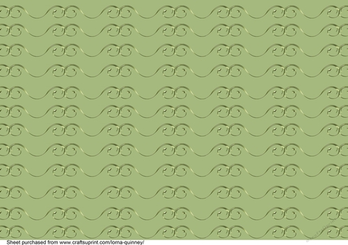 Green Swirls Backing Paper 3