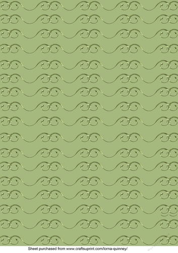 Green Swirls Backing Paper 4
