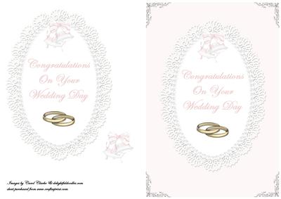 Wedding Day Lace & Pearls Oval