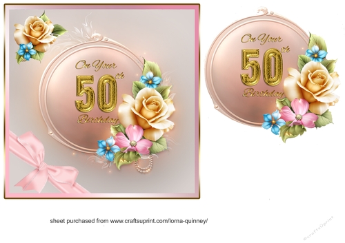 Summer Flowers 50th Birthday