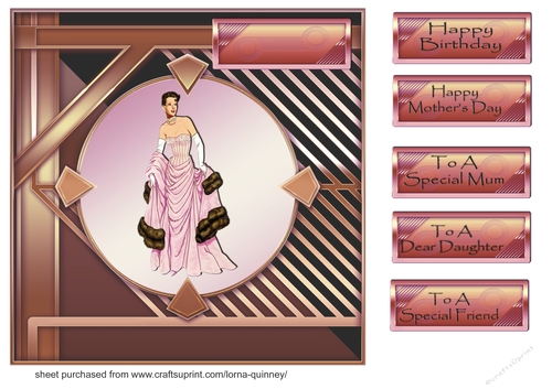 Glitz & Glam Deco Card Front 2