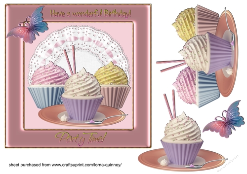 Birthday Cupcakes Trio