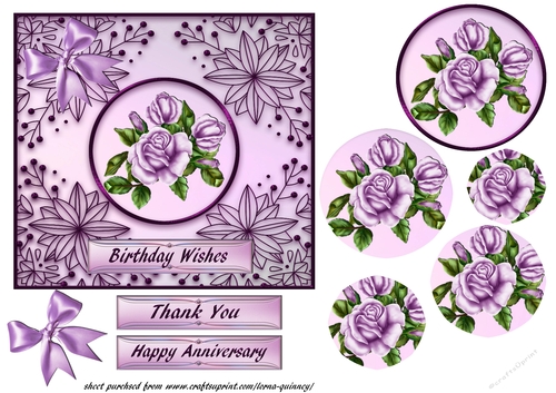 Lilac Roses Pyramid