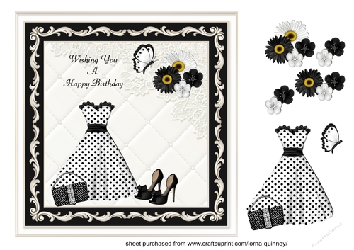 Black and White Dress and Shoes