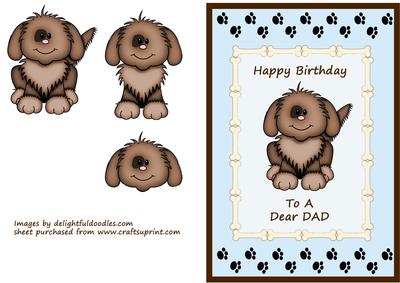 Puppy Dog - Dad Birthday