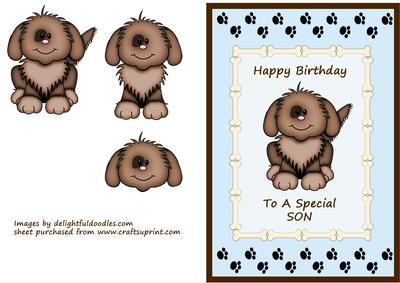 Puppy Dog - Son Birthday