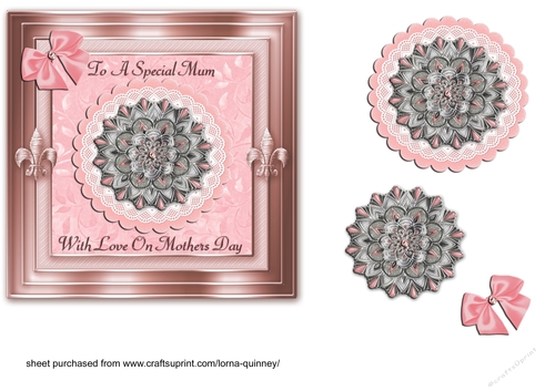 Coral Jewelled Mandala - mothers day
