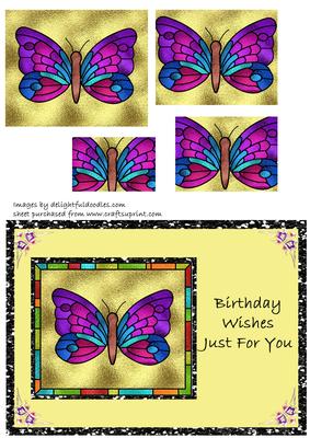 Stained Glass Butterfly