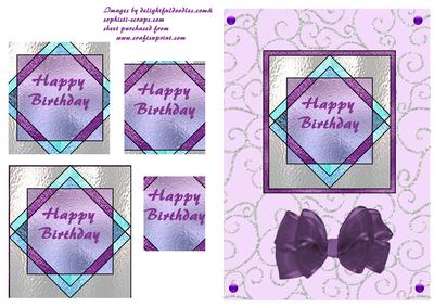 Stained Glass Birthday Pyramid
