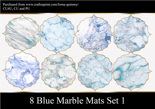 Blue Marble Mats Set 1