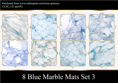 Blue Marble Mats Set 3