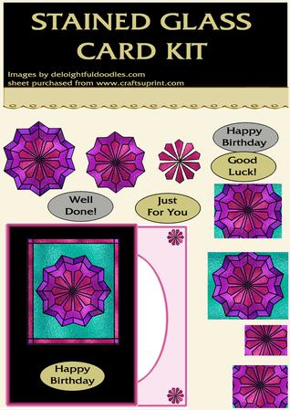 Stained Glass Card Kit