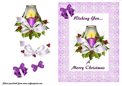 Christmas Lantern - Purple