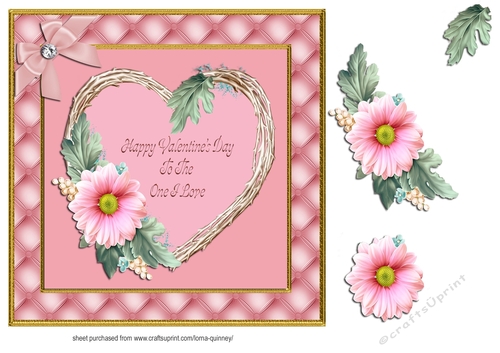 Love Heart Valentines Card