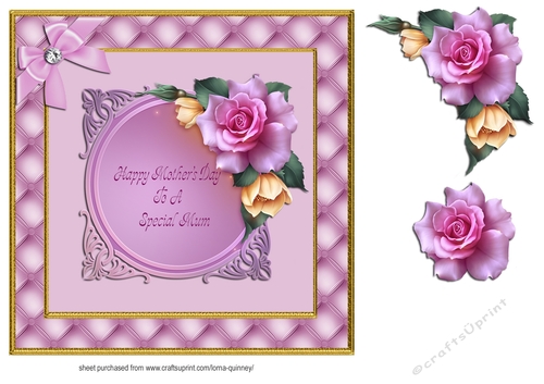 Summer Roses Mothers Day Card