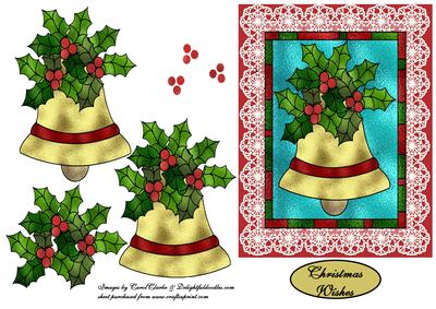 Stained Glass Christmas Bell