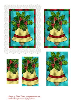 Stained Glass Bell - Pyramid Topper