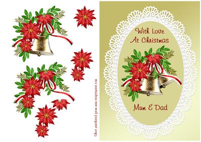 Poinsettia & Bells - Mum & Dad