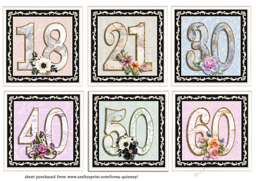 Floral Age Toppers 1
