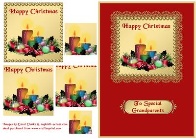 Christmas Candles - Grandparents