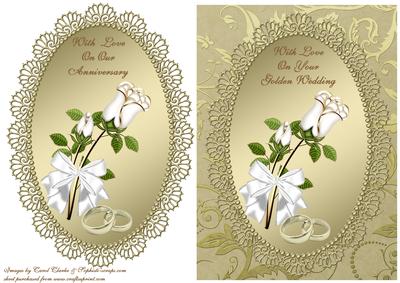 Roses & Rings - Golden Wedding