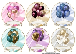 Gold Framed Balloon Toppers 1