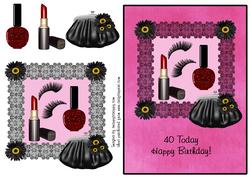 40th Birthday Make Up & Lace