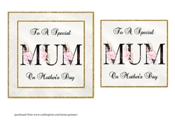Floral MUM Mothers Day Card Front