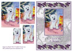 Westie Decorating the Tree - Special Mum