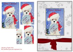 Westie with Letter to Santa