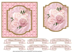 Pink Roses Card Front