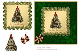 Red & Gold Christmas Tree