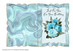 5x7 Fancy Edged Floral Card 2
