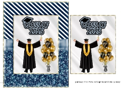 Balloons Graduation Card - Male 2025