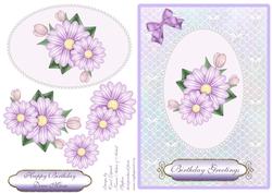 Lilac Daisies - Birthday Mum