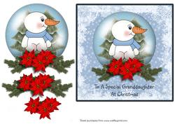 Snowman Snowglobe - Granddaughter