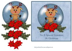 Reindeer Snowglobe - Grandson