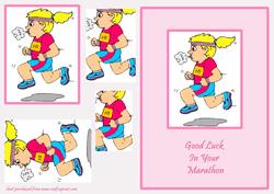 Female Runner - Good Luck Marathon